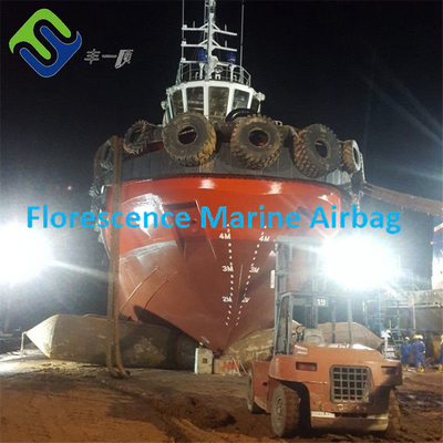Marine High Air Tightness Ship-startende Gummiairbag-aufblasbare 9 Schichten